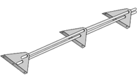 Элементы безопасности кровли: снегозадержатель трубчатый